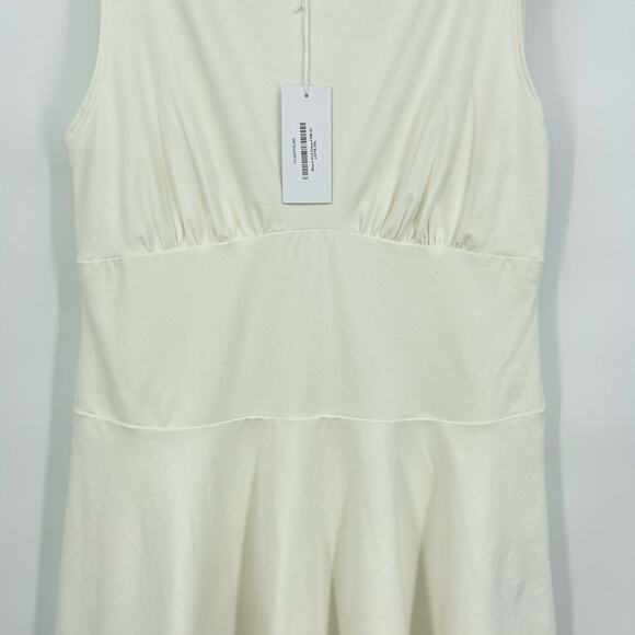 Reformation | NWT Mayve Knit Dress Fior Di Latte White A-line Mini Dress XL - Picture 9 of 16